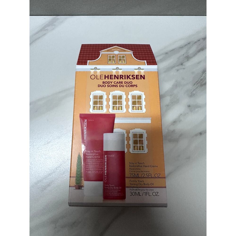 New Ole Henriksen Body Care Duo Hand Creme & Dry Body Oil skincare
